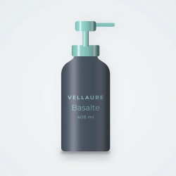 Lait corps Basalte adoucissant – Vellaure, flacon-pompe 400 ml