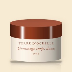 Gommage corps doux au sucre et à l'huile de jojoba – Terre d'Ocrelle, pot 300 g