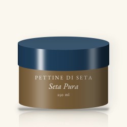Crème coiffante Seta Pura à l'huile de brocoli – Pettine di Seta, pot 250 ml