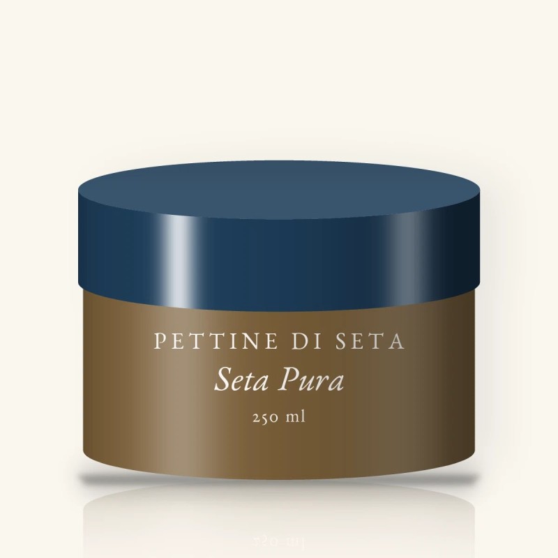 Crème coiffante Seta Pura à l'huile de brocoli – Pettine di Seta, pot 250 ml