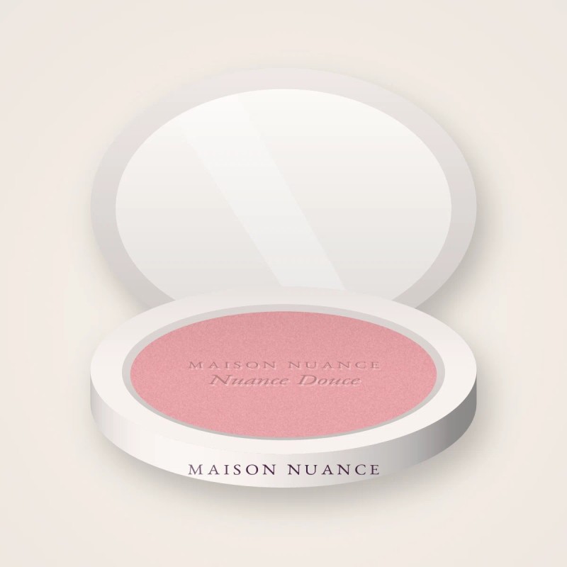 Blush longue tenue Nuance Douce – Maison Nuance, boîtier 4 g, teinte 01 Rose poudré