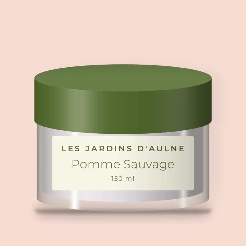 Crème coiffante boucles Pomme Sauvage – Les Jardins d'Aulne, pot 150 ml