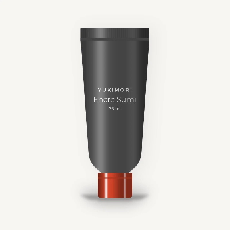 Crème hydratante Encre Sumi à l'acide hyaluronique – Yukimori, tube 75 ml