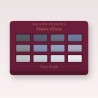 Palette yeux Velours d'Encre à la poudre de perle – Balcon Pourpre, 12 × 1 g, teinte Tons froids