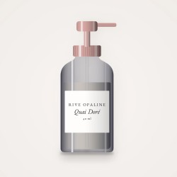 Quai Doré crème solaire visage unifiante SPF 50 – Rive Opaline, flacon-pompe 40 ml