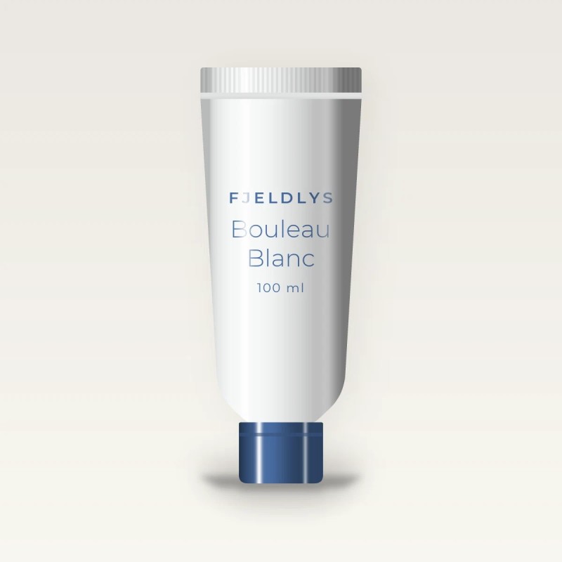 Crème à raser Bouleau Blanc à la mélisse – Fjeldlys, tube 100 ml