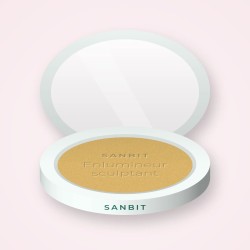 Enlumineur sculptant à la vitamine E – Sanbit, boîtier 4,5 g, teinte Doré