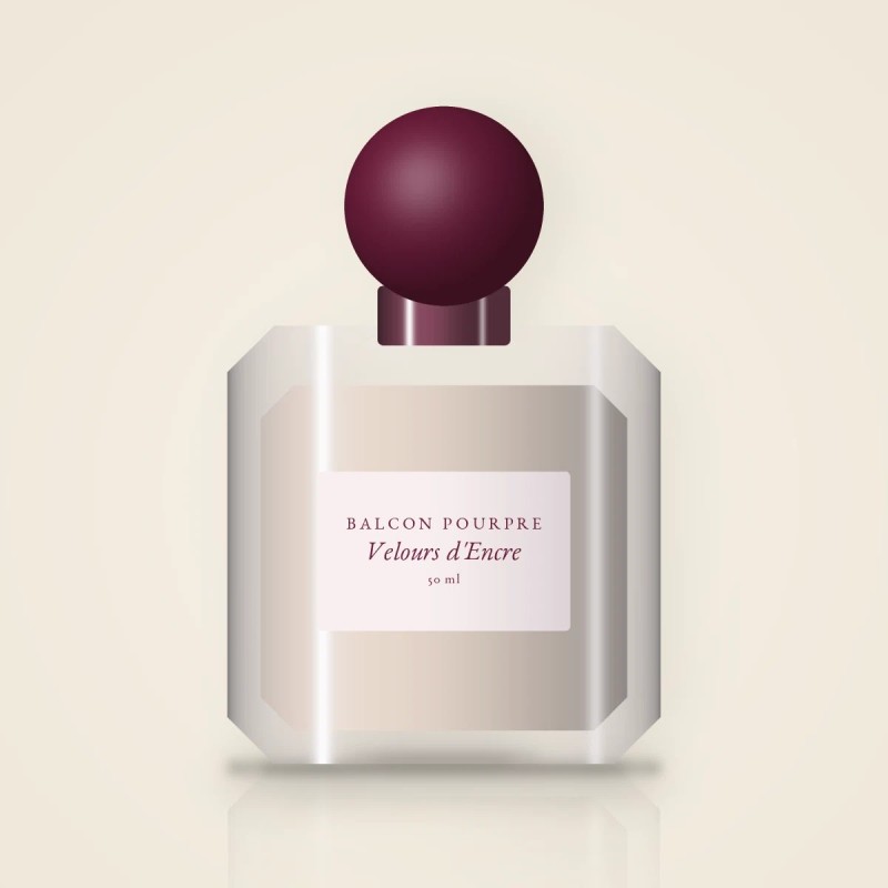 Parfum Velours d'Encre clair-obscur – Balcon Pourpre, flacon 50 ml