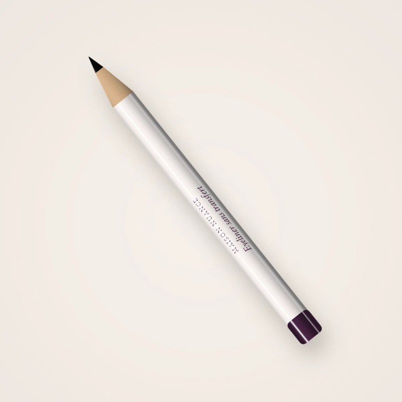 Eyeliner sans transfert au bleuet – Maison Nuance, crayon 1,2 g, teinte Noir intense