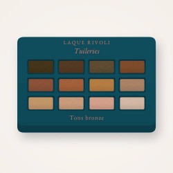 Palette yeux Tuileries longue durée – Laque Rivoli, 4 × 1,2 g, teinte Tons bronze