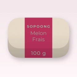 Savon Melon Frais surgras à l'argile blanche – Sopoong, pain 100 g