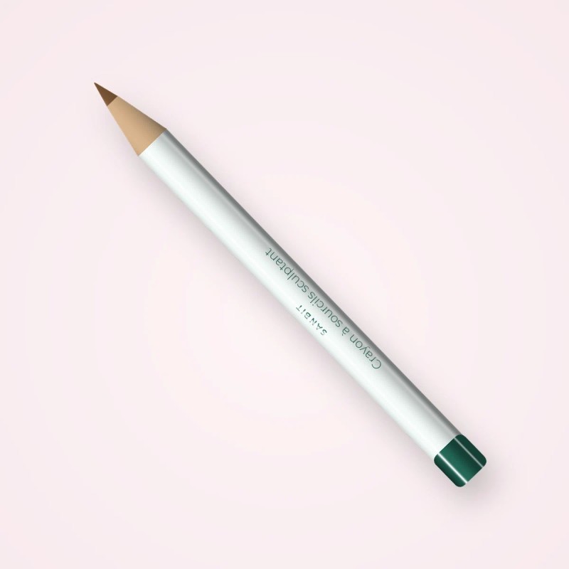 Crayon à sourcils sculptant à l'huile de tournesol – Sanbit, 1,1 g, teinte 06 Châtain doré