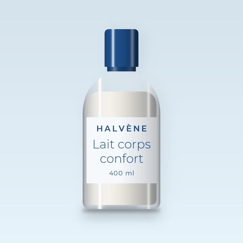 Lait corps confort au beurre de cupuaçu – Halvène, flacon 400 ml