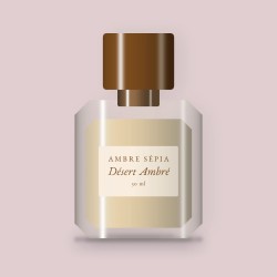 Parfum Désert Ambré au romarin – Ambre Sépia, flacon 30 ml