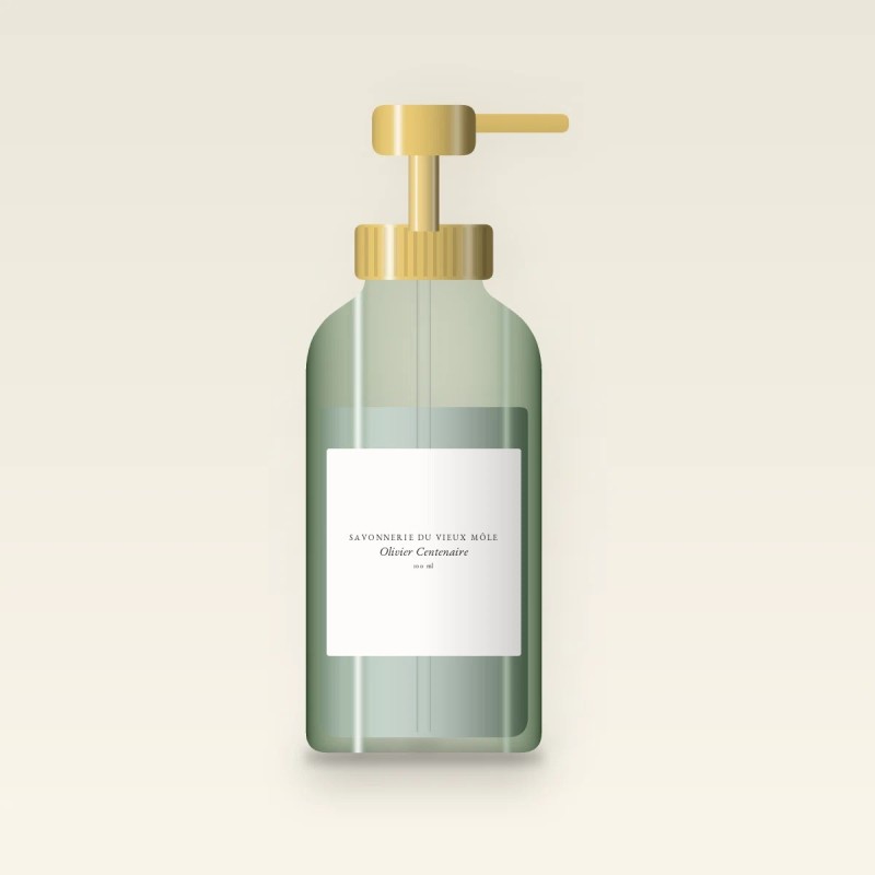 Baume après-rasage traditionnel Olivier Centenaire – Savonnerie du Vieux Môle, flacon-pompe 100 ml