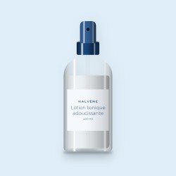 Lotion tonique adoucissante à l'hydrolat de lavande – Halvène, flacon spray 400 ml