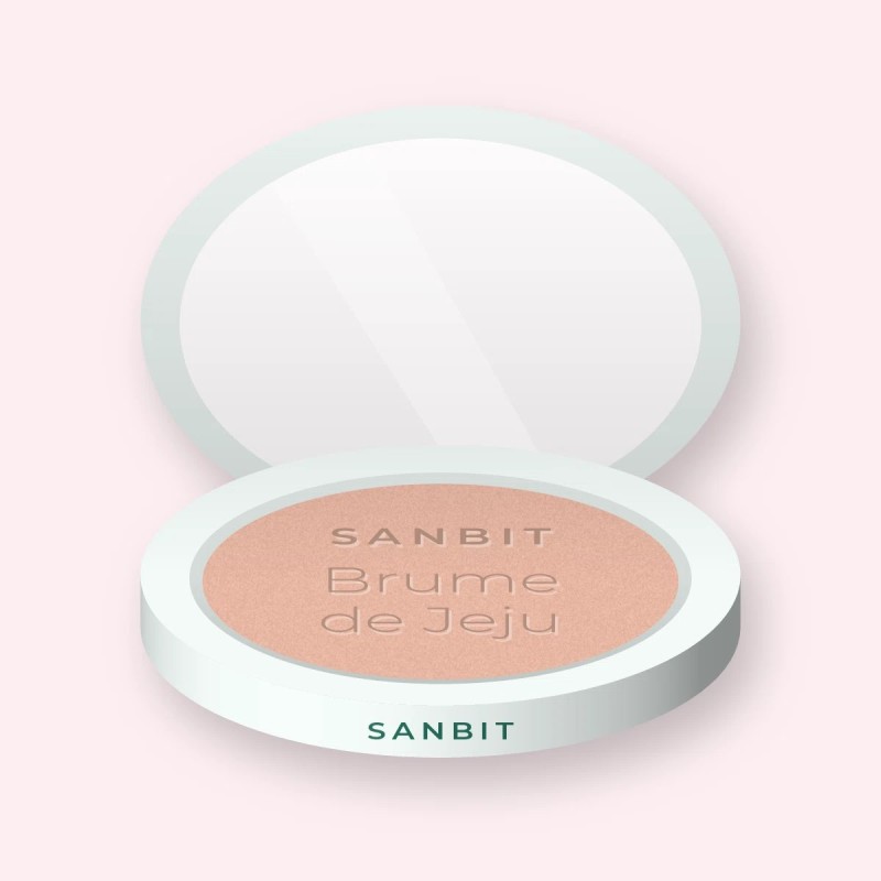 Enlumineur Brume de Jeju au squalane – Sanbit, boîtier 4,5 g, teinte Or rose