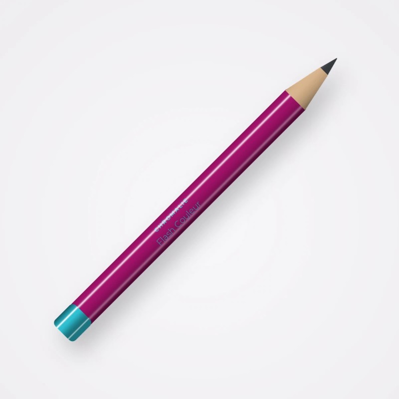 Eyeliner Flash Couleur au bleuet – Chromalie, crayon 1,2 g, teinte Gris anthracite
