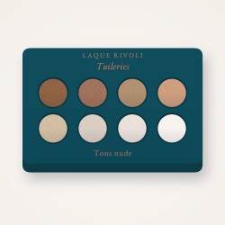Palette yeux Tuileries précieuse – Laque Rivoli, 4 × 1,2 g, teinte Tons nude