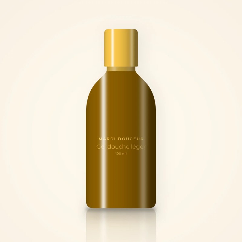 Gel douche et bain léger au beurre de cacao – Mardi Douceur, flacon 100 ml