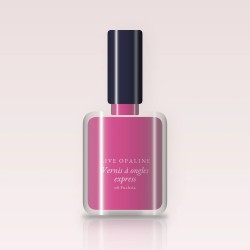 Vernis à ongles express à l'huile de raisin – Rive Opaline, flacon 5 ml, teinte 08 Fuchsia