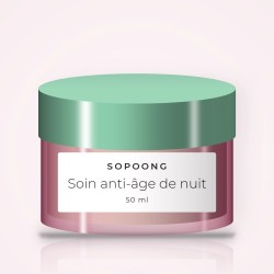 Soin anti-âge de nuit à l'huile de rose musquée – Sopoong, pot 50 ml