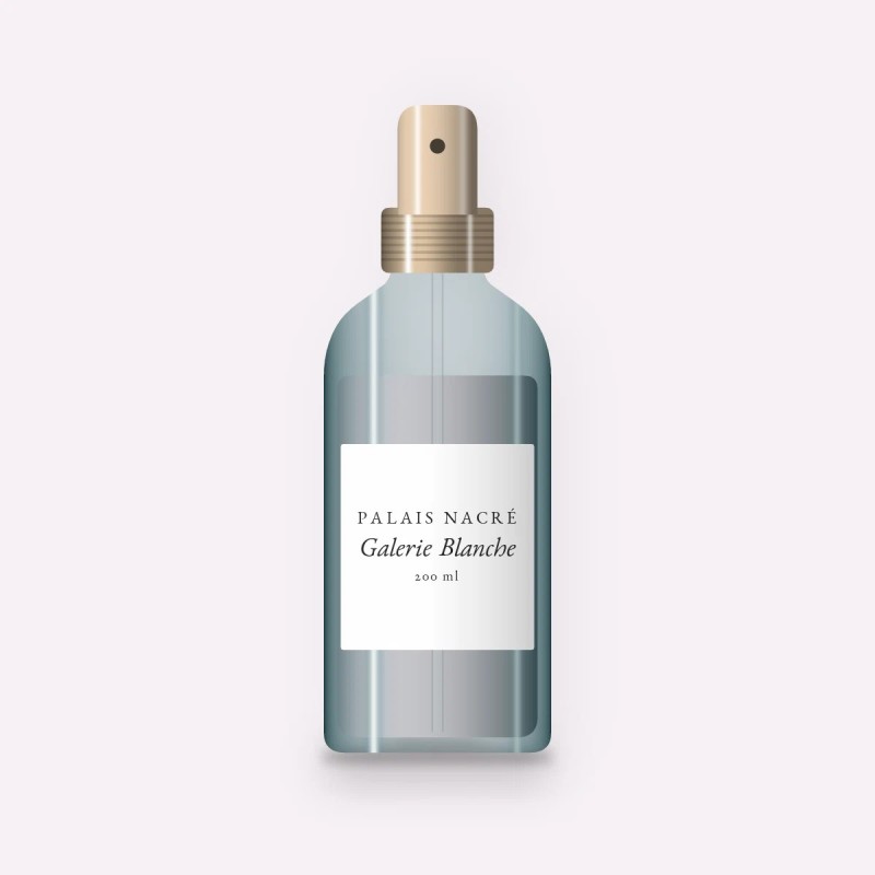 Brume parfumée Galerie Blanche au jasmin sambac – Palais Nacré, flacon spray 200 ml