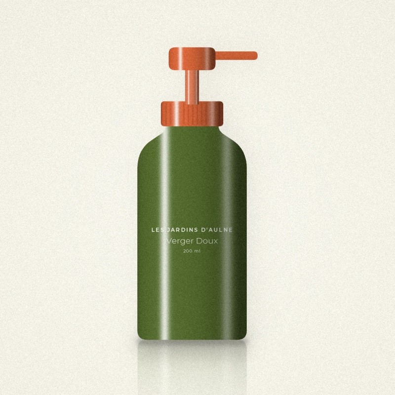 Soin sans rinçage après-soleil Verger Doux – Les Jardins d'Aulne, flacon-pompe 200 ml