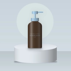 Gel douche et bain sensoriel au calendula – Mélèze & Givre, photo d'ambiance