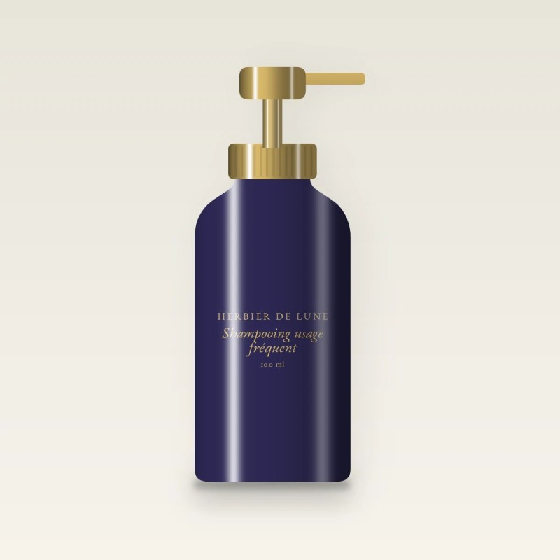 Shampooing usage fréquent à l'extrait de sauge – Herbier de Lune, flacon-pompe 100 ml