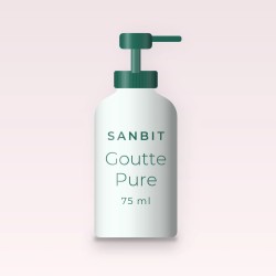 Goutte Pure crème hydratante peaux sèches – Sanbit, flacon-pompe 75 ml