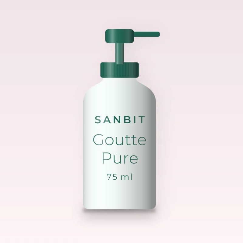 Goutte Pure crème hydratante peaux sèches – Sanbit, flacon-pompe 75 ml