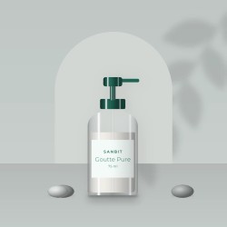 Goutte Pure crème hydratante peaux sèches – Sanbit, photo d'ambiance