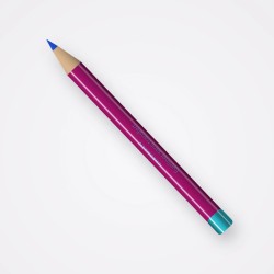 Eyeliner sans transfert au beurre de karité – Chromalie, crayon 1,2 g, teinte Bleu électrique