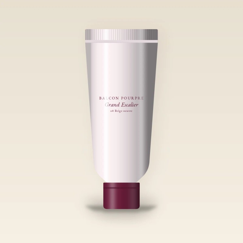 Fond de teint Grand Escalier à l'eau de rose – Balcon Pourpre, tube 35 ml, teinte 08 Beige neutre