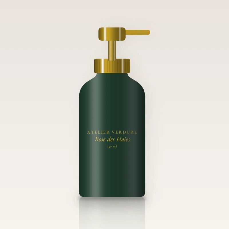 Nettoyant visage fraîcheur Rose des Haies – Atelier Verdure, flacon-pompe 150 ml