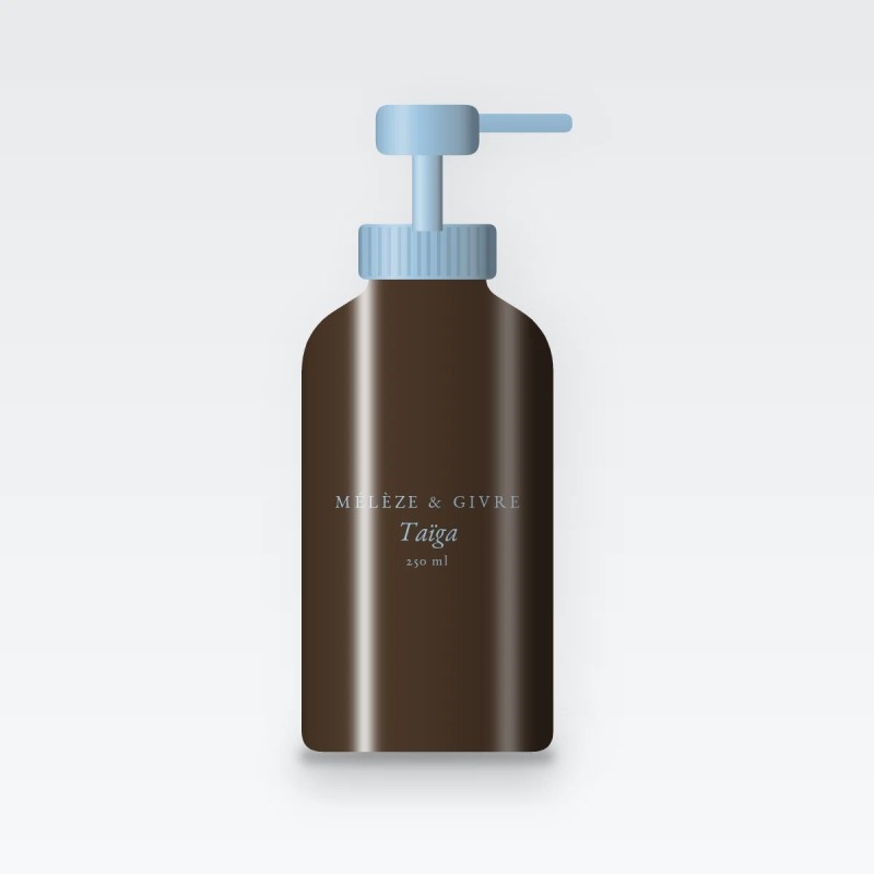 Shampooing usage fréquent Taïga – Mélèze & Givre, flacon-pompe 250 ml