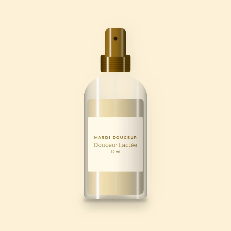 Huile corps Douceur Lactée au marula – Mardi Douceur, flacon spray 50 ml