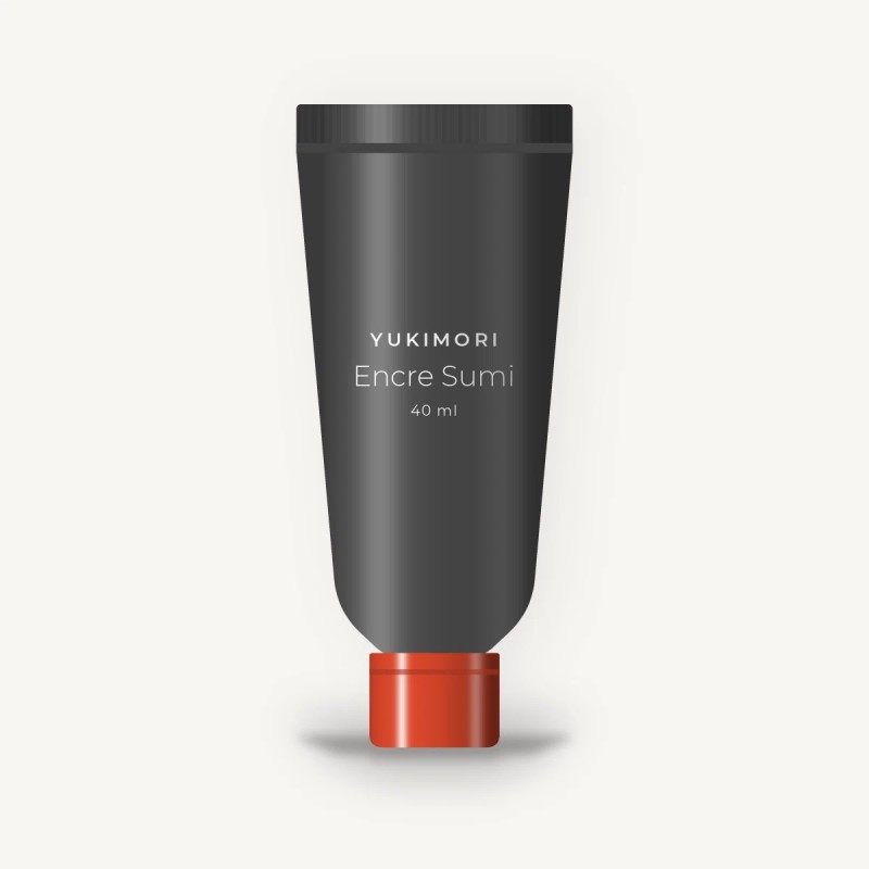 Crème solaire visage anti-âge Encre Sumi SPF 30 – Yukimori, tube 40 ml