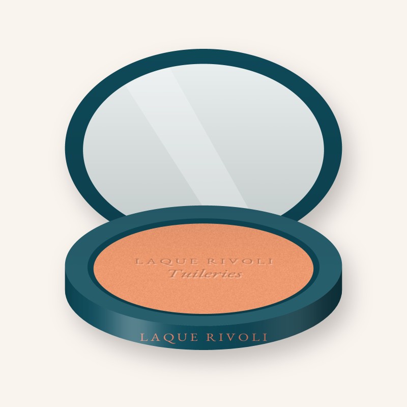 Blush effet mine reposée Tuileries – Laque Rivoli, boîtier 4 g, teinte 04 Abricot