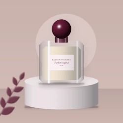 Parfum ingénu au citron de Sicile pour femme – Balcon Pourpre, photo d'ambiance