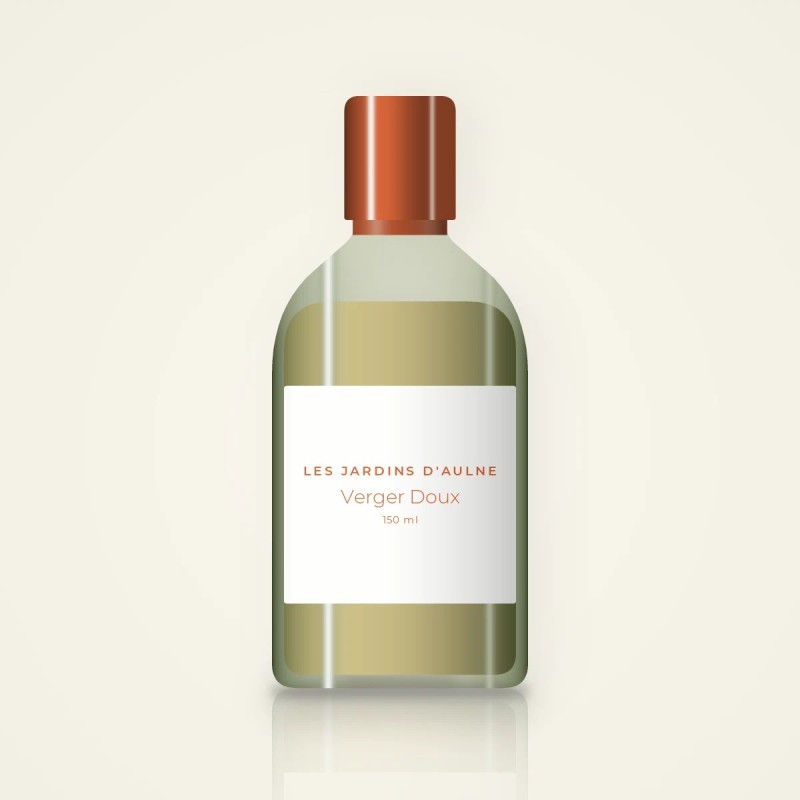 Huile corps sèche Verger Doux voluptueuse – Les Jardins d'Aulne, flacon 150 ml