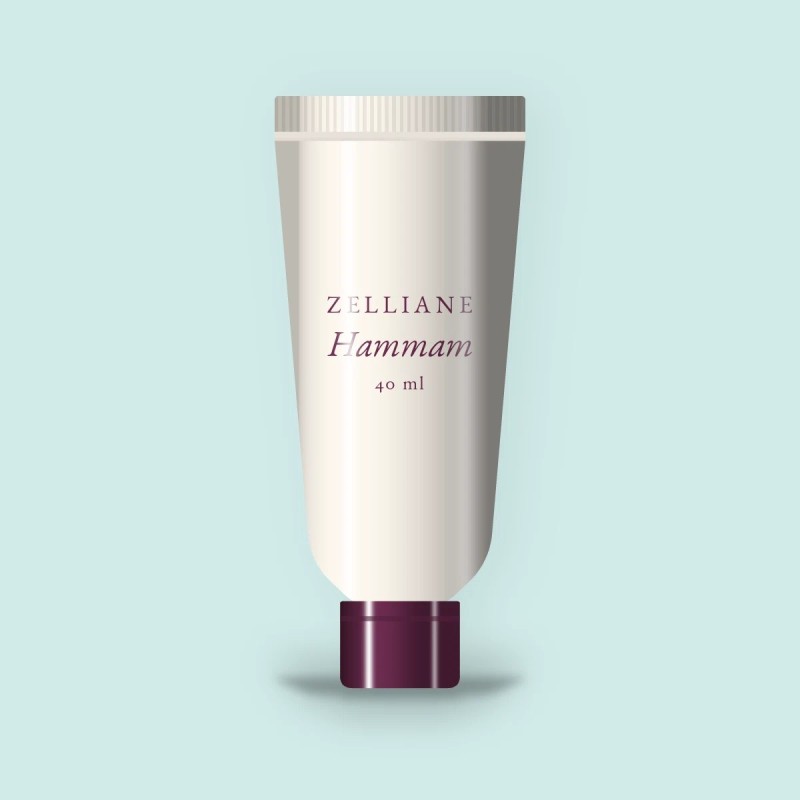 Hammam crème solaire visage réconfortante SPF 50 – Zelliane, tube 40 ml