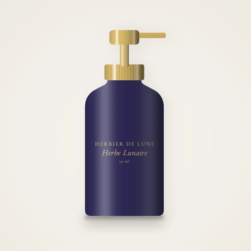 Herbe Lunaire crème solaire visage hydratante SPF 50 – Herbier de Lune, flacon-pompe 50 ml