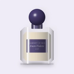 Parfum Encre Violette au ciste labdanum – Carnet d'Iris, flacon 30 ml
