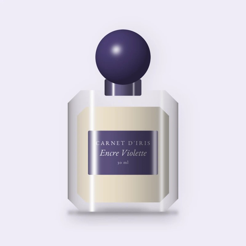 Parfum Encre Violette au ciste labdanum – Carnet d'Iris, flacon 30 ml