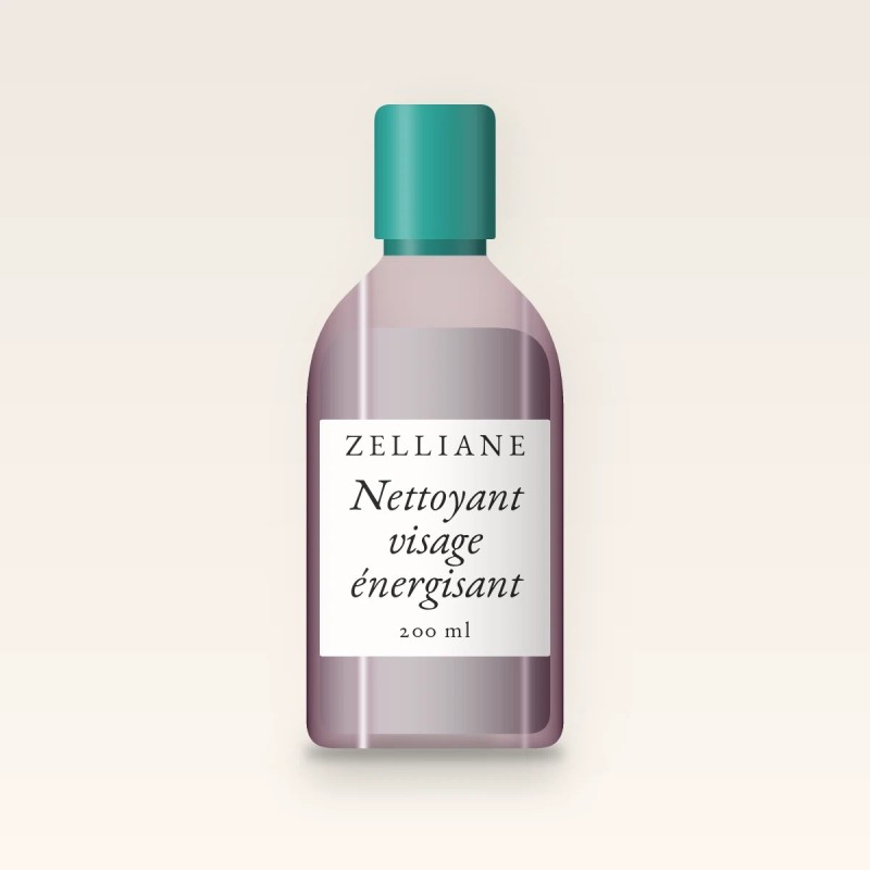 Nettoyant visage énergisant à l'extrait de calendula – Zelliane, flacon 200 ml