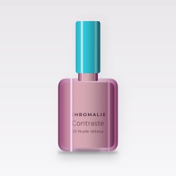 Vernis à ongles signature Contraste – Chromalie, flacon 5 ml, teinte 03 Nude laiteux