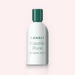 Fond de teint Goutte Pure confort – Sanbit, flacon 35 ml, teinte 12 Sable doré