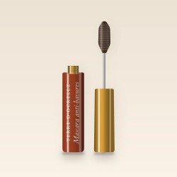 Mascara anti-bavures à l'aloe vera – Terre d'Ocrelle, flacon et brosse 4 ml, teinte Brun